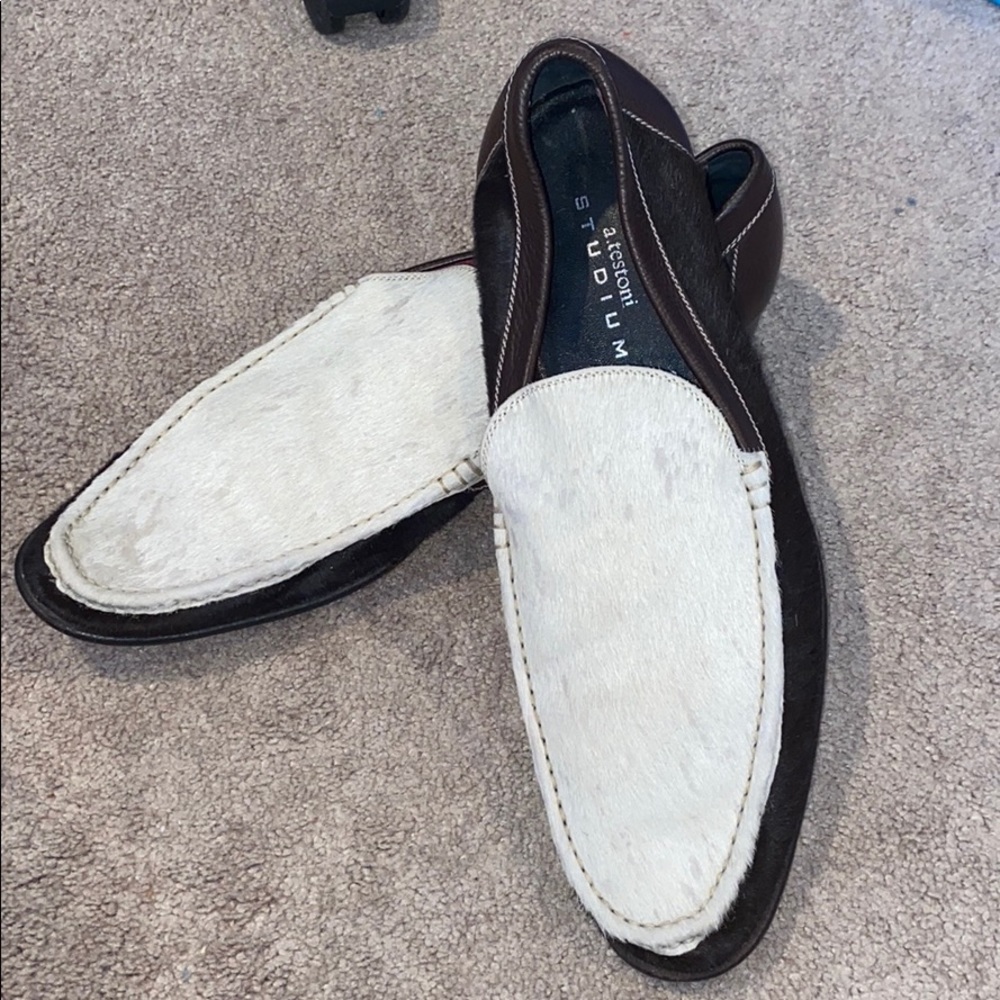 Men’s cowhide a.testoni Stadium Loafer (size 13)